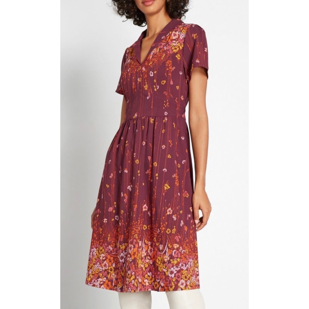 NWT MODCLOTH Lively Identity Short Sleeve Dress - Picture 1 of 9